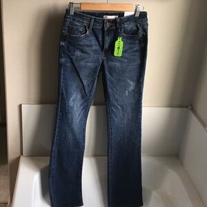 SO Dark Blue juniors Boot Cut Jeans